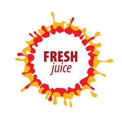 juice splash vector sign