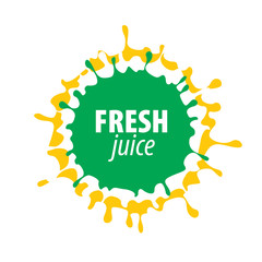 juice splash vector sign