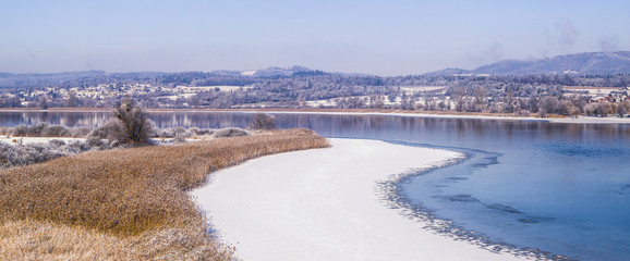 Winterlandschaft Bodensee Panorama