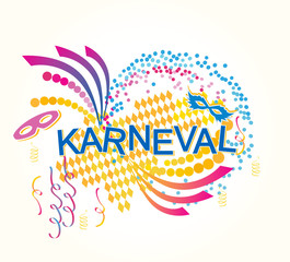 Naklejka premium German Karneval vector background.