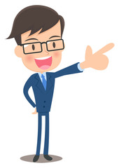 男性会社員　ポジティブ