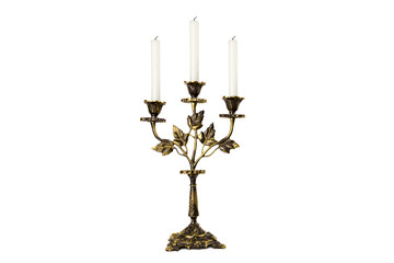 antiquarian candlestick with candles