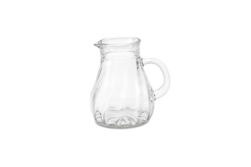 glass jug isolated on white background
