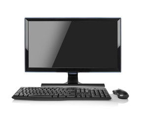 Desktop PC computer isolated.