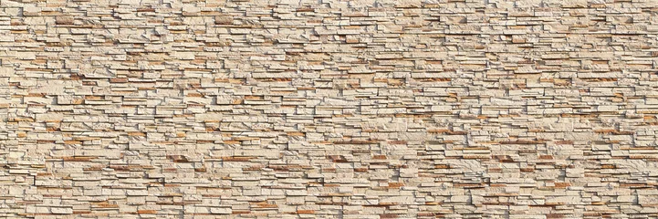 Crédence de cuisine en verre imprimé Mur mur de briques moderne horizontal pour le motif et l& 39 arrière-plan