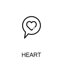 Heart flat icon