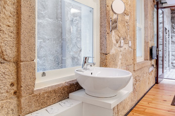 Detail of a stylish sink
