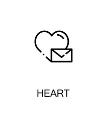 Heart flat icon
