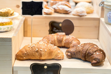 Sweet homemade croissants
