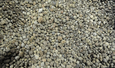 The texture of stones. Gray gravel