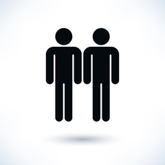 Gay marriage homosexual black icon