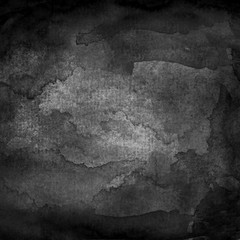 Black watercolor macro texture background
