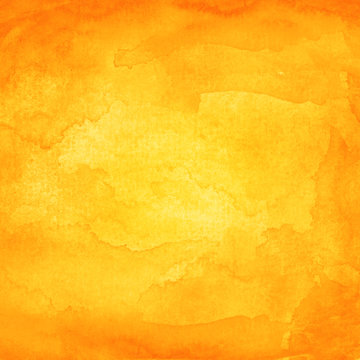 Orange watercolor macro texture background