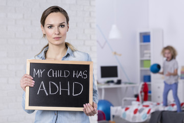 Mother of child with ADHD