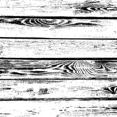 Obraz premium Old wooden grain planks vector texture background