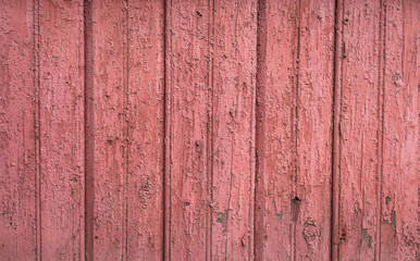 Old red painted wooden surface.