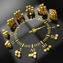 Concept "Time is money" digitally generated image.