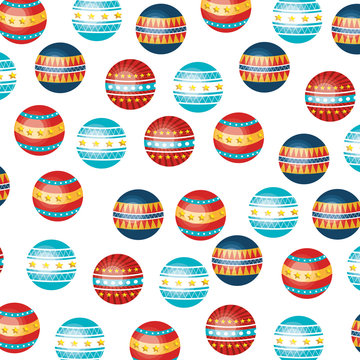 circus ball pattern icon vector illustration design