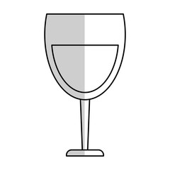 wine glass icon over white background. vector illustration