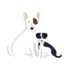 cute dog isolated icon vector illustration design