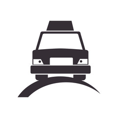 Obraz premium taxi service public icon vector illustration design