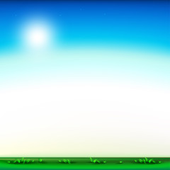 Fototapeta na wymiar Summer background. Sunny day. Summer. Clear weather. Meadow, lawn. Field. Empty, illustration