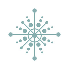 snowflake decoration isolated icon vector illustration design