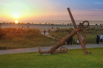 Ein Sonnenuntergang an der Nordsee Norddeich.