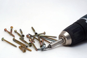 Ball screw with self-tapping screws