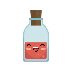 tube test glass character isolated icon vector illustration design