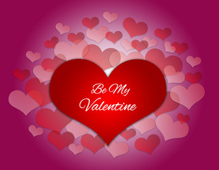 Happy Valentine's Day for card, brochure design