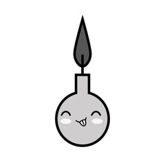 birthday candle character funny vector illustration design