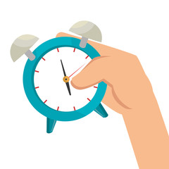 alarm watch time isolated icon vector illustration design