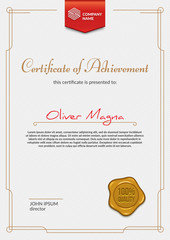 Certificate of Appreciation template. Luxury diploma design. Layered eps10 vector.