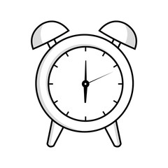 alarm watch time isolated icon vector illustration design
