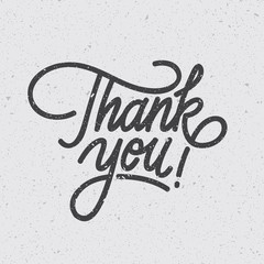 "Thank You" Digital lettering. Modern colorful typography. Eps10 vector.