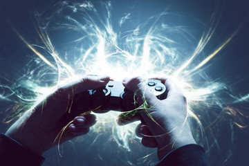 Gamer with controller © m.mphoto