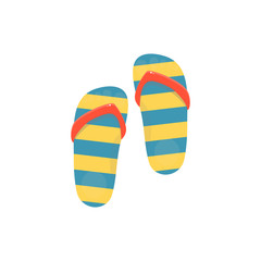 Flip-flops isolated on a white background.