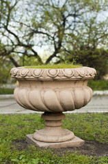  decorative flowerpot with grass