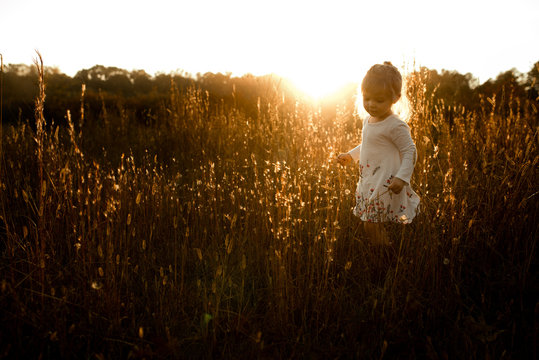 Girl in wheat field 
