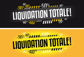 Liquidation totale - obrazy, fototapety, plakaty