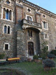 Fototapeta premium Arles sur Tech château 