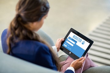 Composite image of computer register page