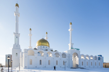 Fototapeta na wymiar Astana, the capital of Kazakhstan. This city will be the site of Expo 2017