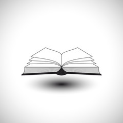 Book Icon. Data Icon. Archive Icon. Vector Illustration.