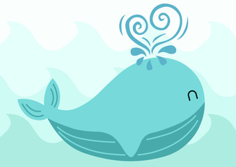 Friendly whale