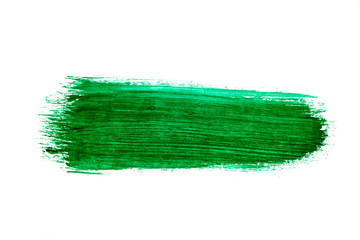 Grüner Pinselstrich