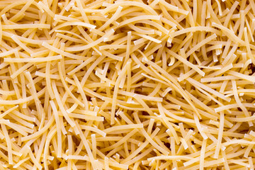 Italian pasta close up on background.