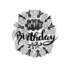 Poster for the birthday greetings.