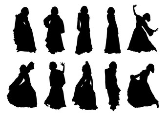 ten contours of dancing girl